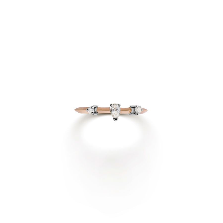 Anello 'Balance' oro rosa con goccia BALANCE | AN 9R1GC 2TO CT.0,09+0,03+0,02